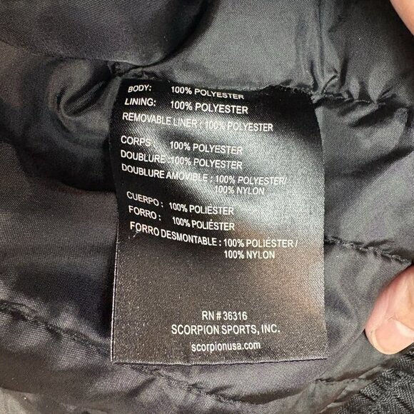 Scorpion EXO Mens Motorcycle Jacket Size XL Removable Liner + Jacket Red Black - Picture 8 of 14